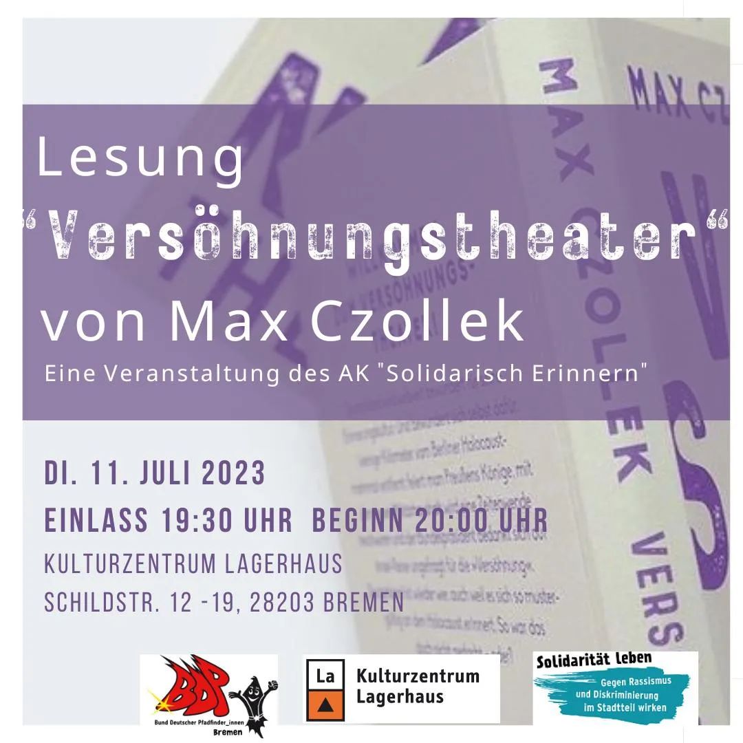 Versöhnungstheater – Lesung mit Max Czollek