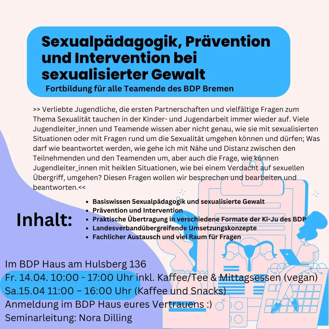 Fortbildung: Prävention und Intervention bei sexualisierter Gewalt