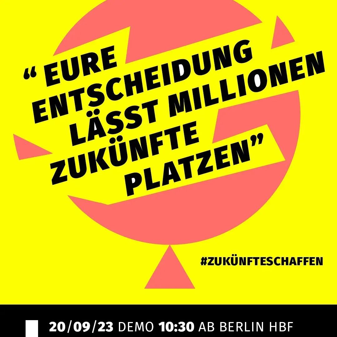 Demo: #zukünfteschaffen